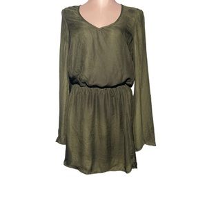 Show Me Your MuMu mini dress in army green. Size XS. Completely lined